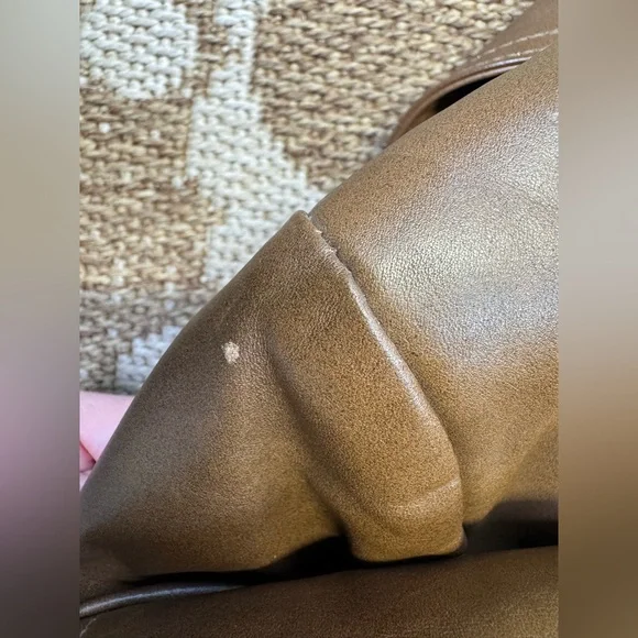 Vintage 70s Leather Trench Coat‎ Size 40R Rust Brown Belted Grais New Generation - Picture 15 of 15